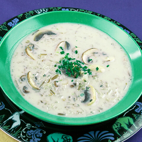Wild Rice Mushroom Bisque