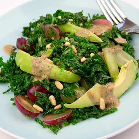 Kale Salad with Mustard Dressing