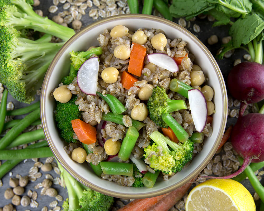 Veggie & Rye Flake Salad