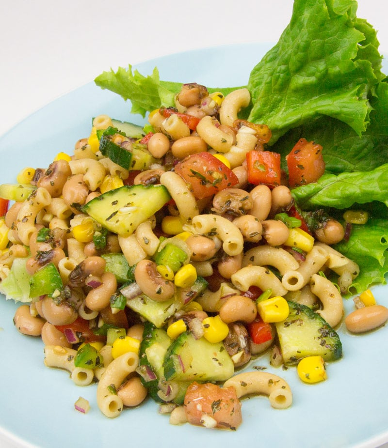 Black Eyed Pea & Kamut Elbow Pasta Salad