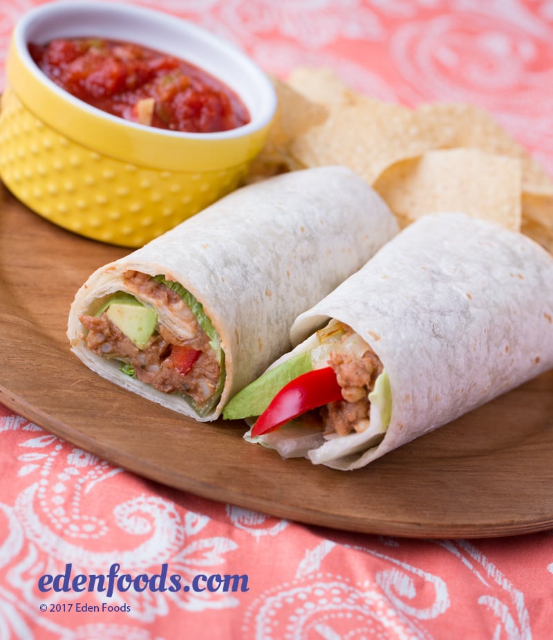 Spicy Rice & Pinto Bean Burritos Spicy Rice & Pinto Bean Burritos