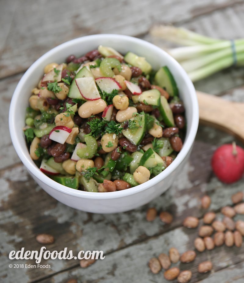 Eden Foods Eden Recipes Five Bean Salad