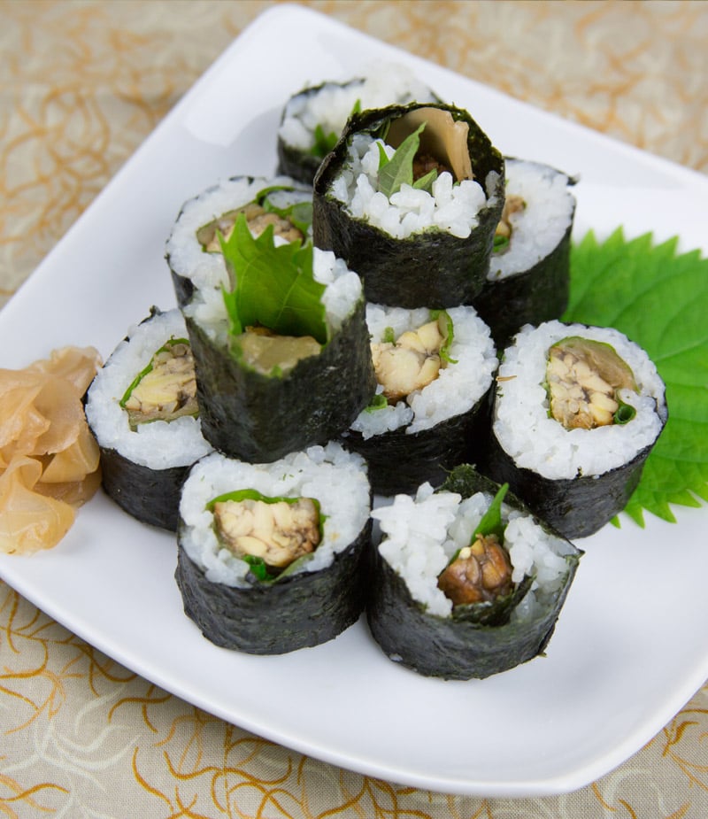 Tempeh Sauerkraut Sushi Tempeh Sauerkraut Sushi