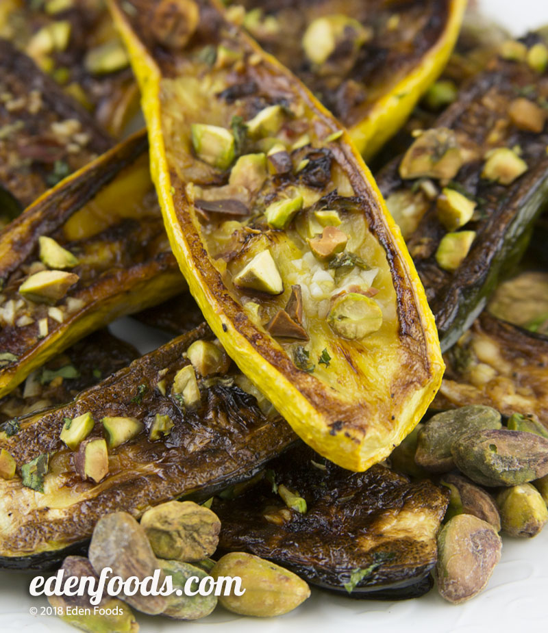 Roasted Summer Squash with Pistachios Roasted Summer Squash with Pistachios