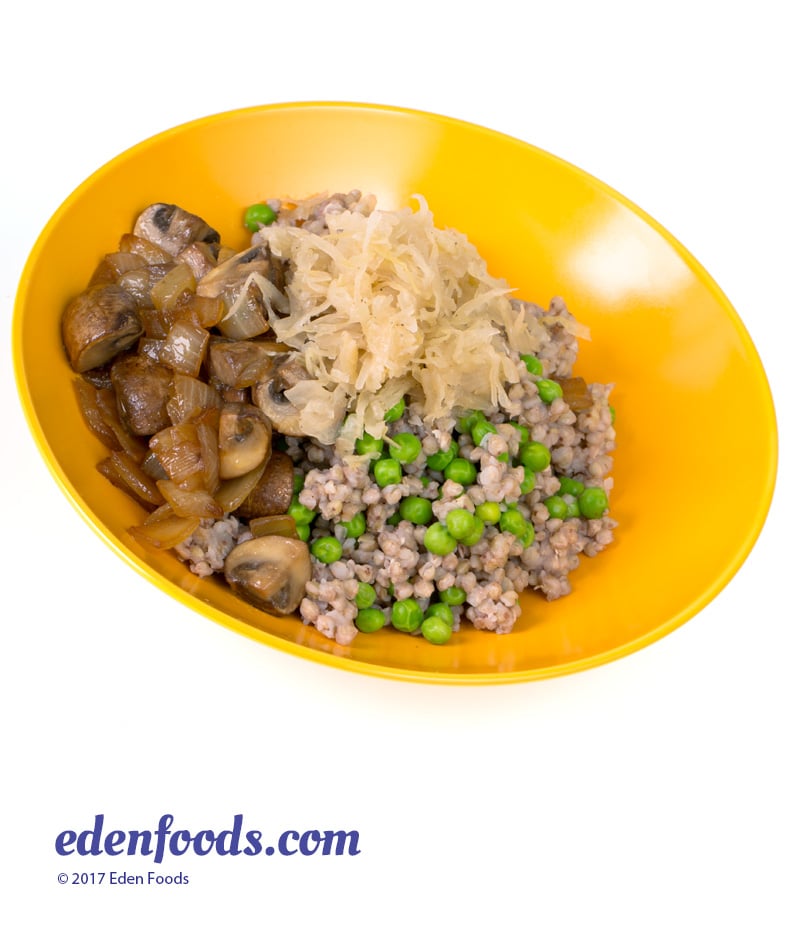 Buckwheat Vegetable Salad with Sauerkraut Buckwheat Vegetable Salad with Sauerkraut
