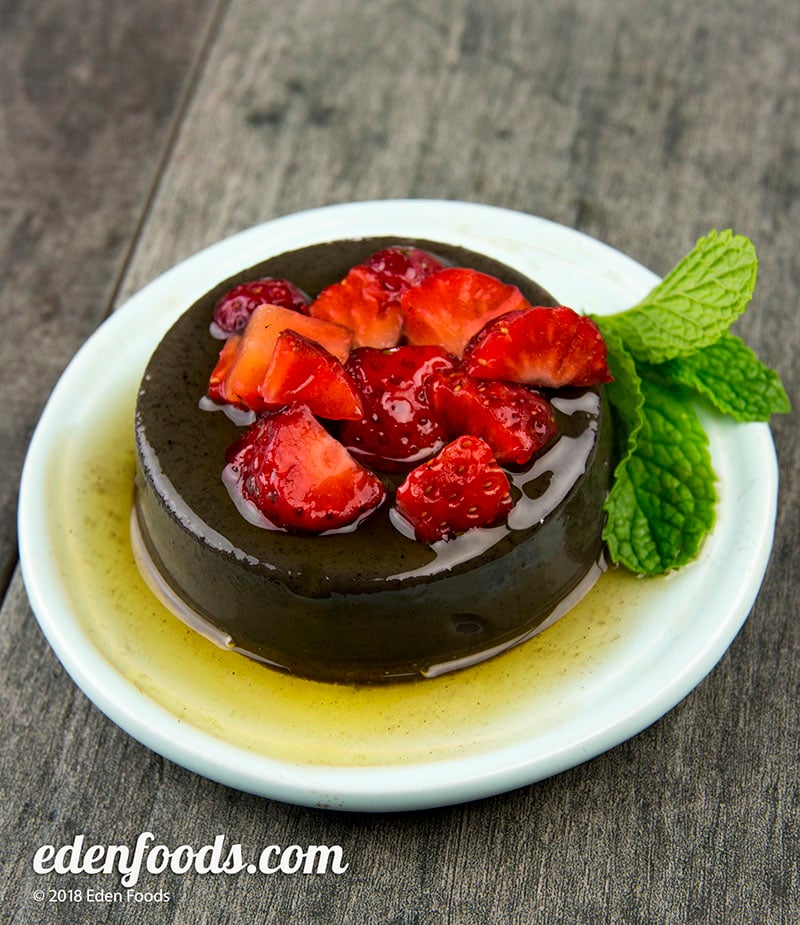 Black Sesame Flan Black Sesame Flan