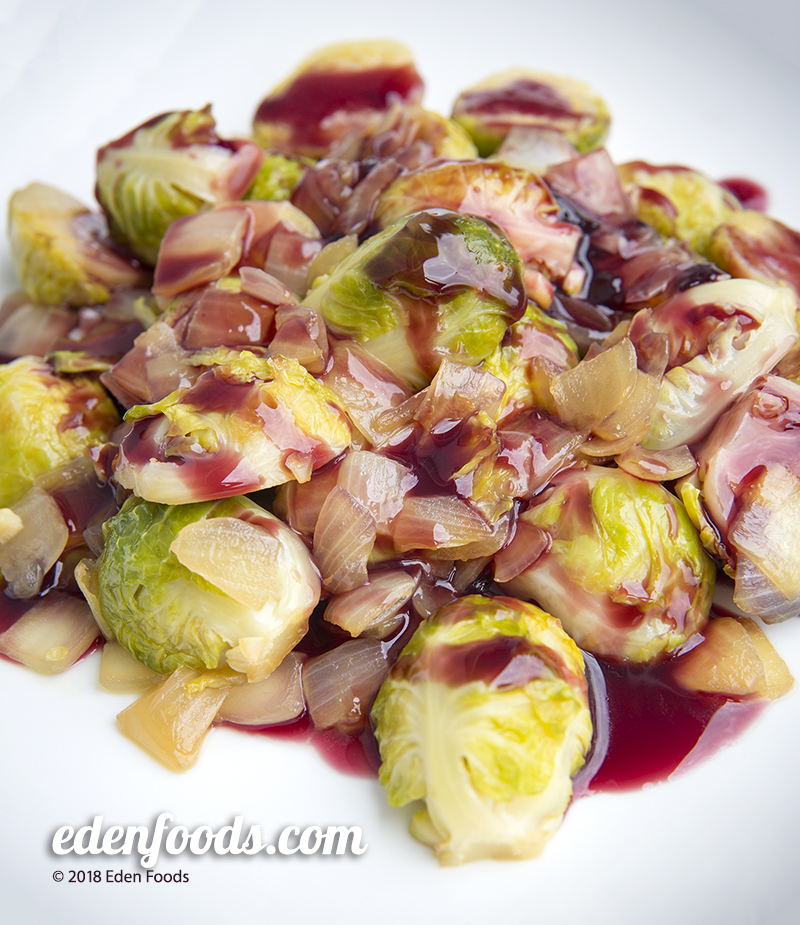 Brussel Sprouts with Grape Juice Glaze Brussel Sprouts with Grape Juice Glaze