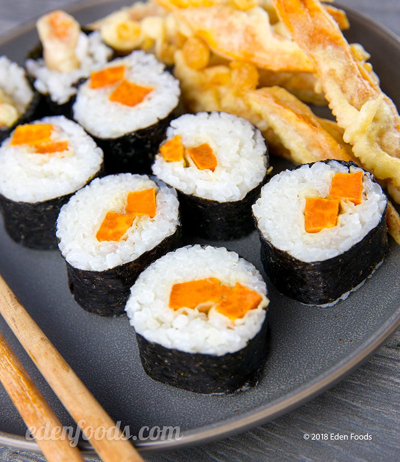 Tempura Yam Maki Sushi