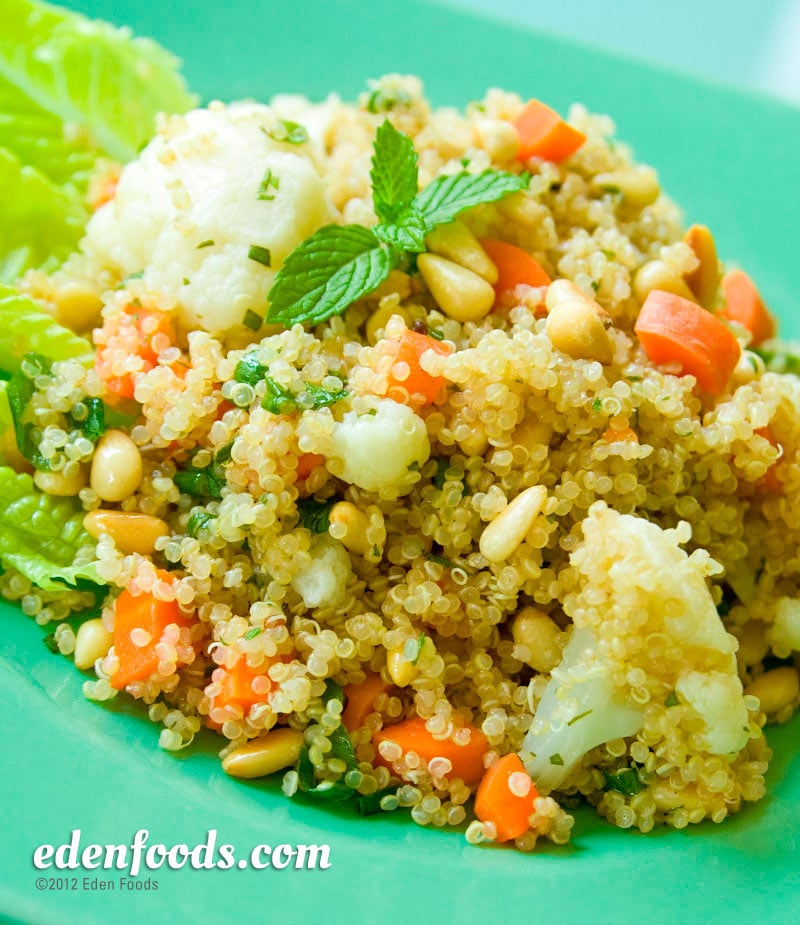 Minted Quinoa with Crunchy Pine Nuts
