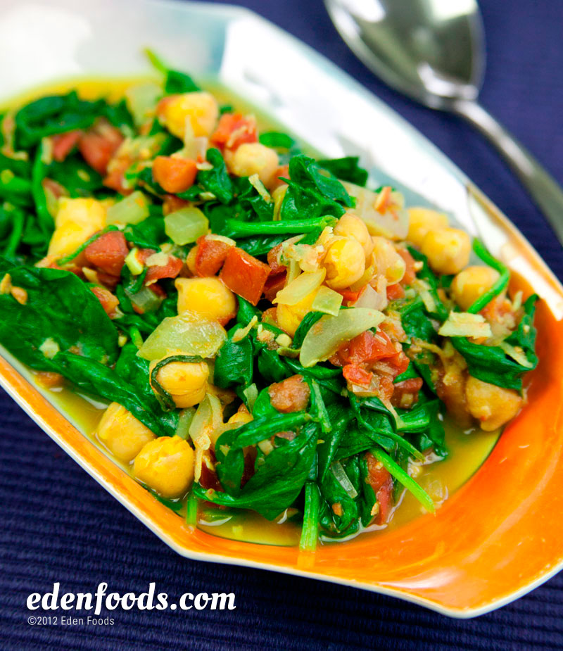 Curried Garbanzo Spinach Stew Curried Garbanzo Spinach Stew