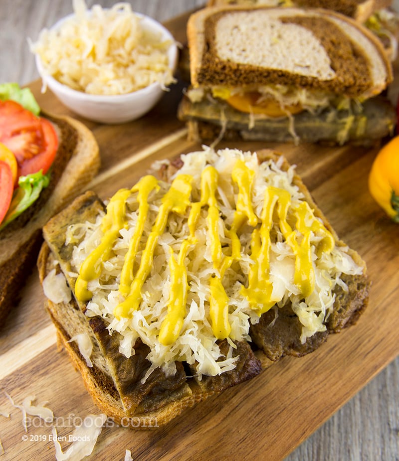 Seitan (Wheat Meat) Sauerkraut Sandwiches Seitan (Wheat Meat) Sauerkraut Sandwiches