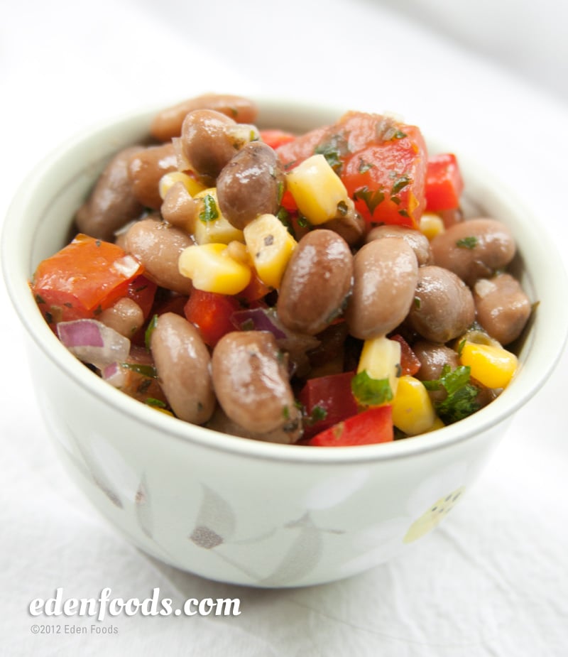 Pinto Bean Salad with Roasted Corn