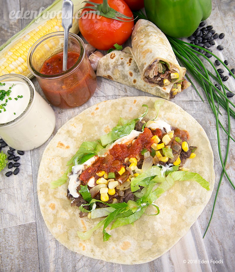 Black Bean & Corn Burritos Black Bean & Corn Burritos