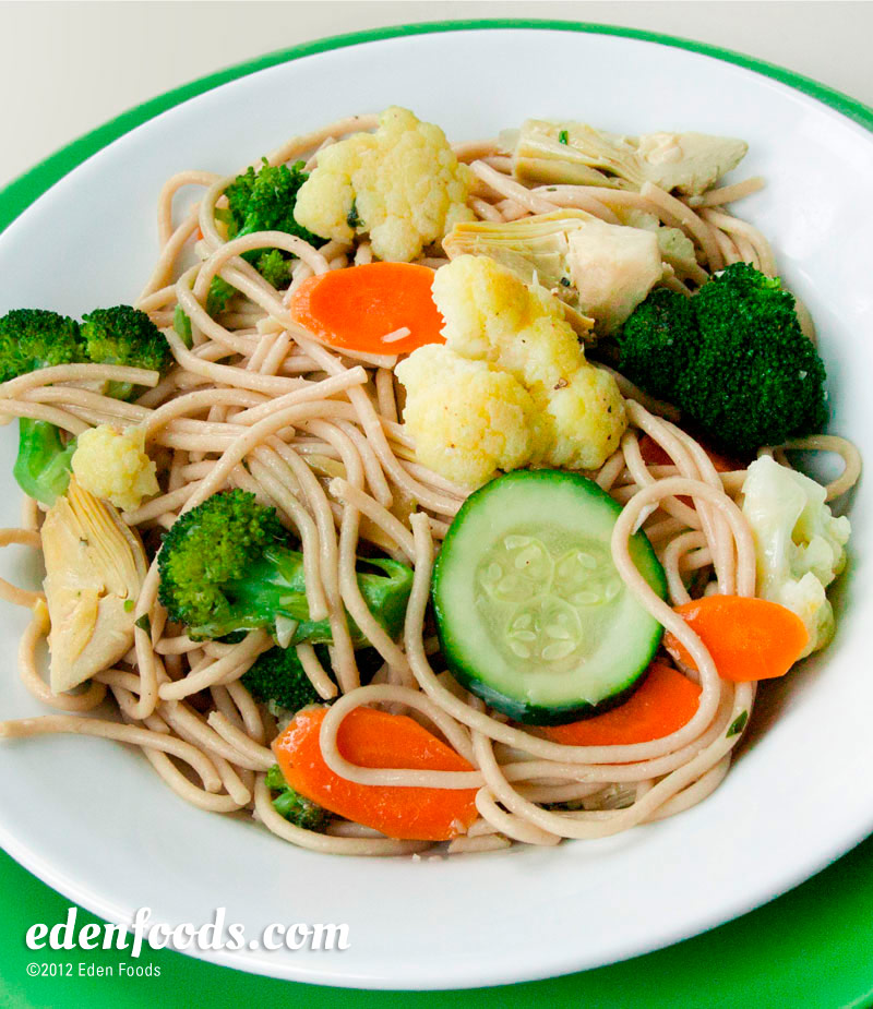 Spelt Spaghetti Primavera Spelt Spaghetti Primavera