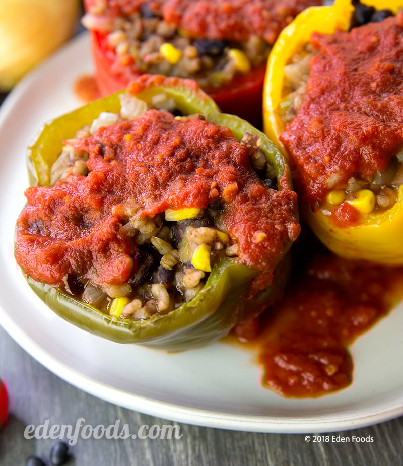Rice & Bean Stuffed Peppers Rice & Bean Stuffed Peppers