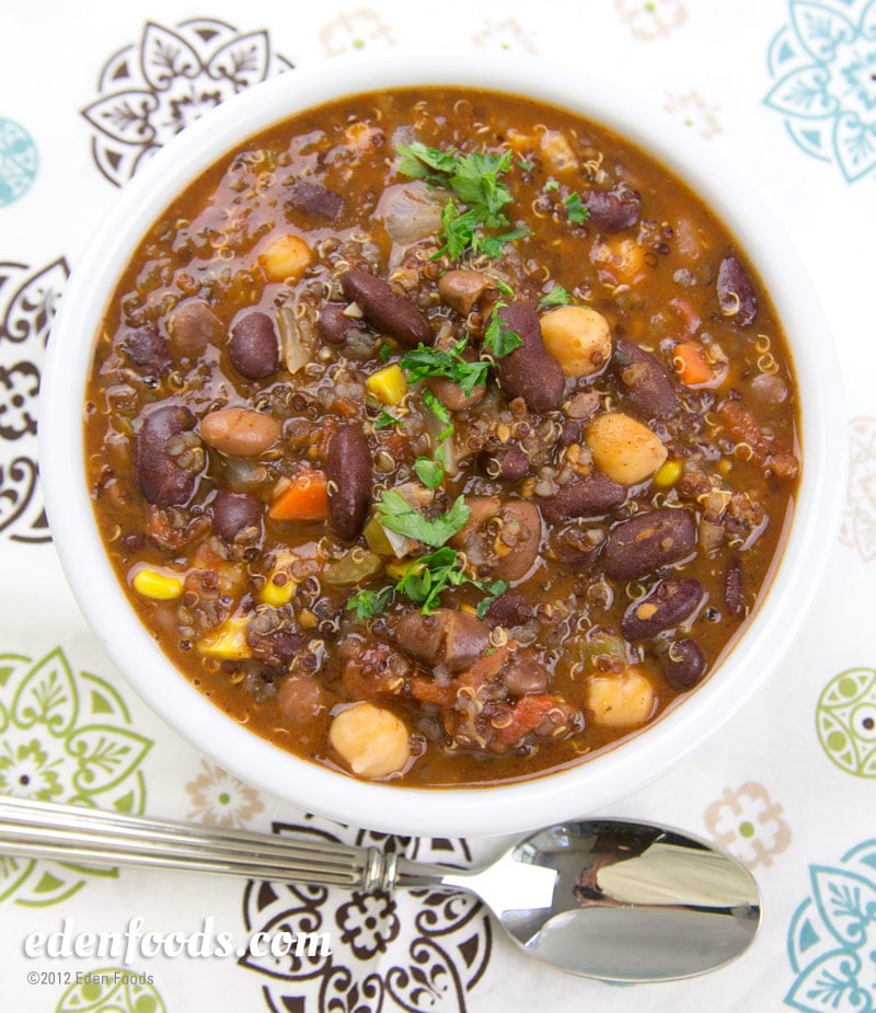 Chili - Three Bean & Red Quinoa Chili - Three Bean & Red Quinoa