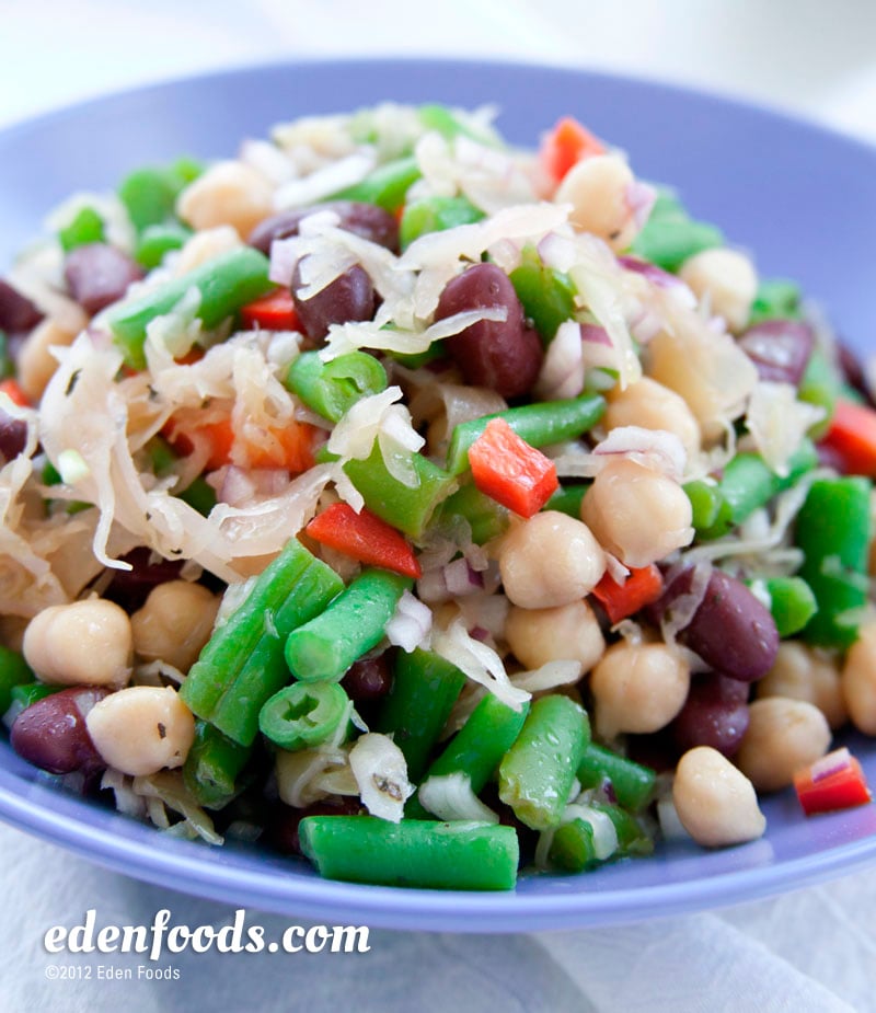 Three Bean Sauerkraut Salad Three Bean Sauerkraut Salad