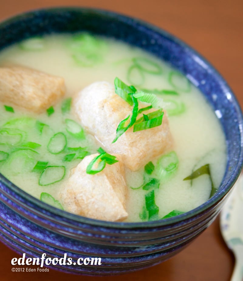 Miso Soup with Mochi Dumplings Miso Soup with Mochi Dumplings